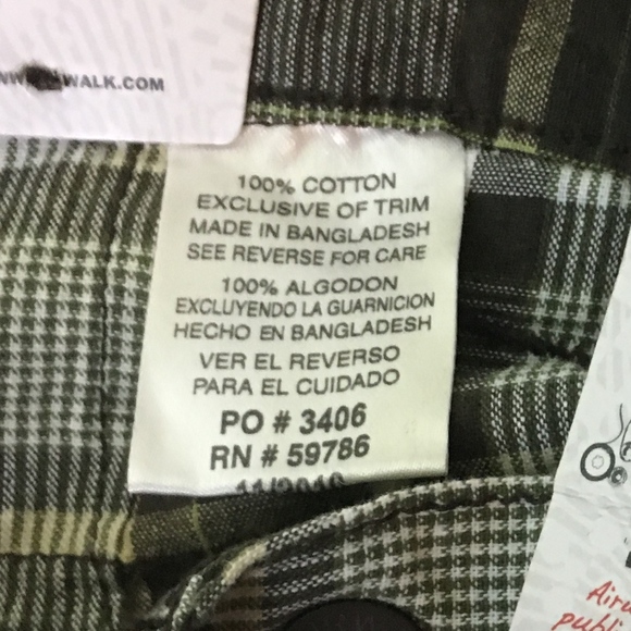 NWT - NEW Airwalk 100% Cotton Boy's Plaid Shorts - Picture 5 of 6